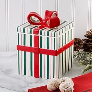 Martha Stewart Festive Bow Ceramic Candy Jar